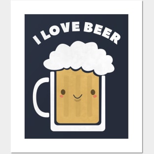 I love beer t-shirt Posters and Art
